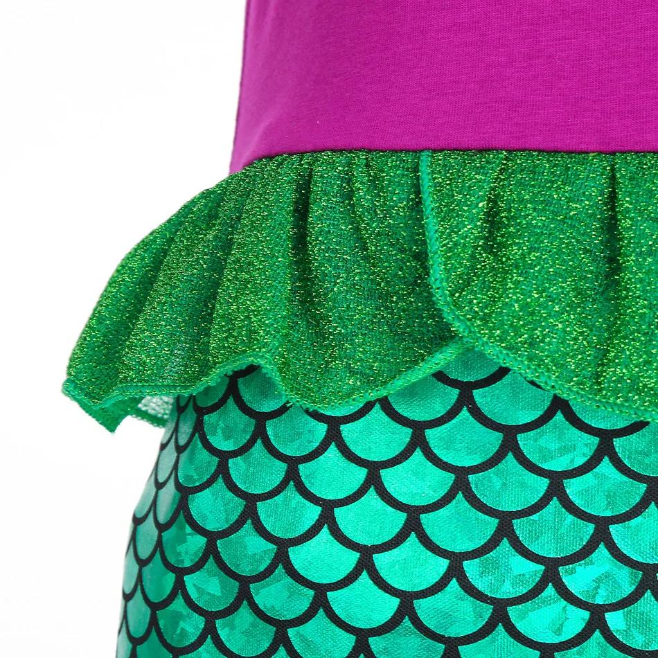 Filles Cosplay Disney petite sirène Ariel bal princesse Costumes enfants été tenue décontractée Hall