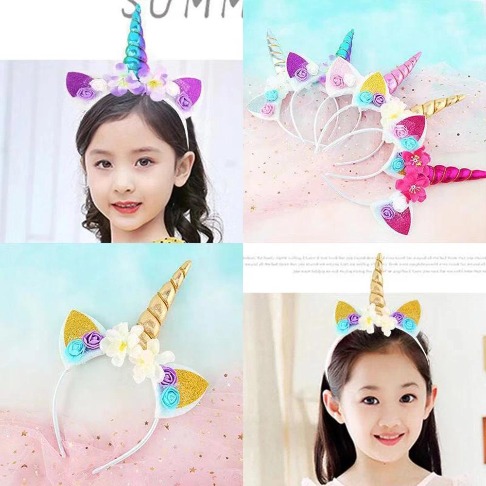 Enfants licorne bandeau Halloween fête tête boucle cadeau d'anniversaire enfants bébé cheveux access
