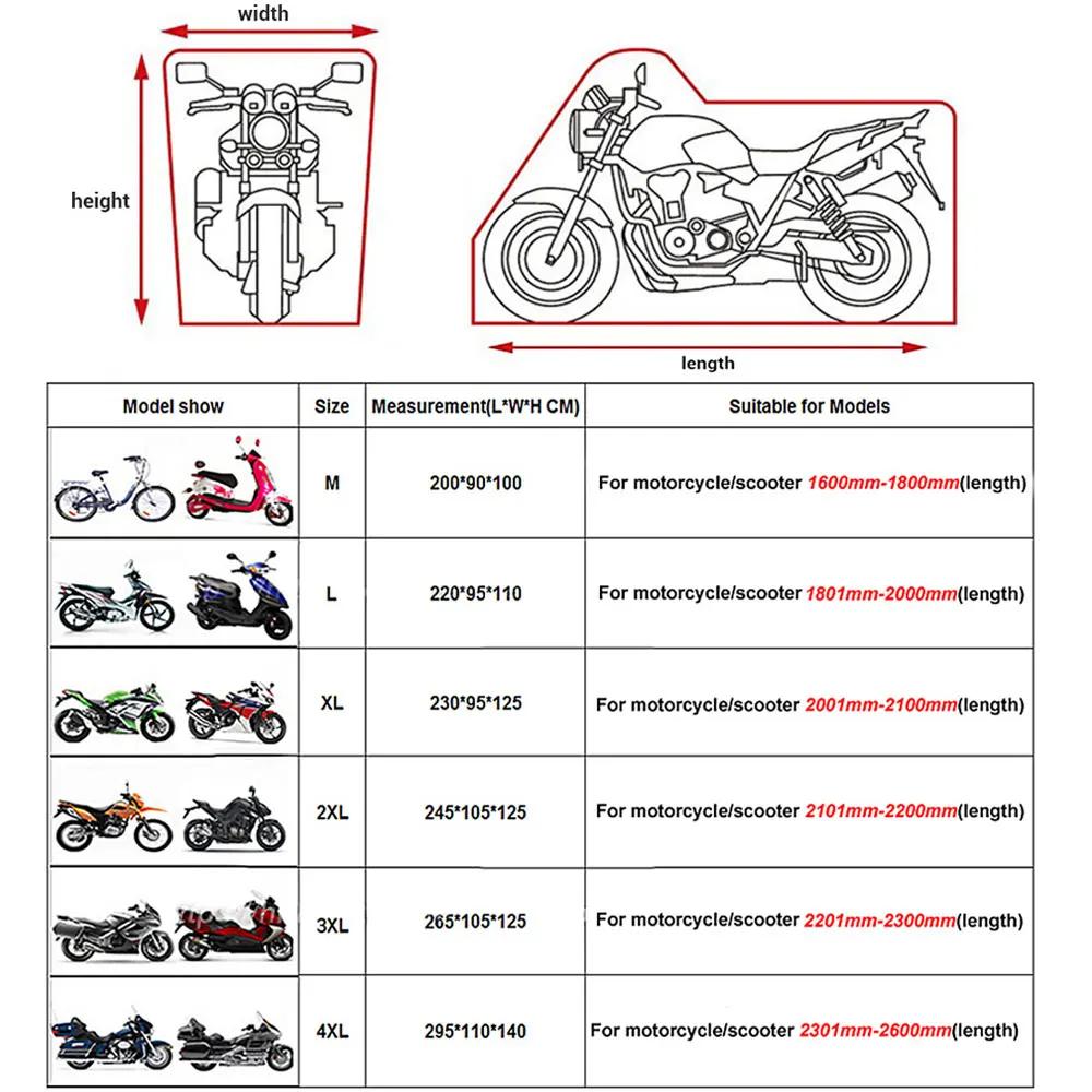 Nouvelle housse de Moto Funda Moto housse de pluie imperméable à l'eau anti-poussière UV housse de p