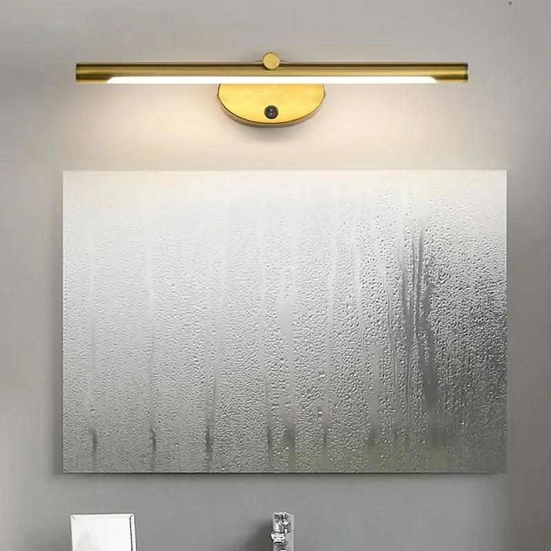 Applique murale d'intérieur LED moderne pour miroir de salle de bains, applique murale minimaliste a