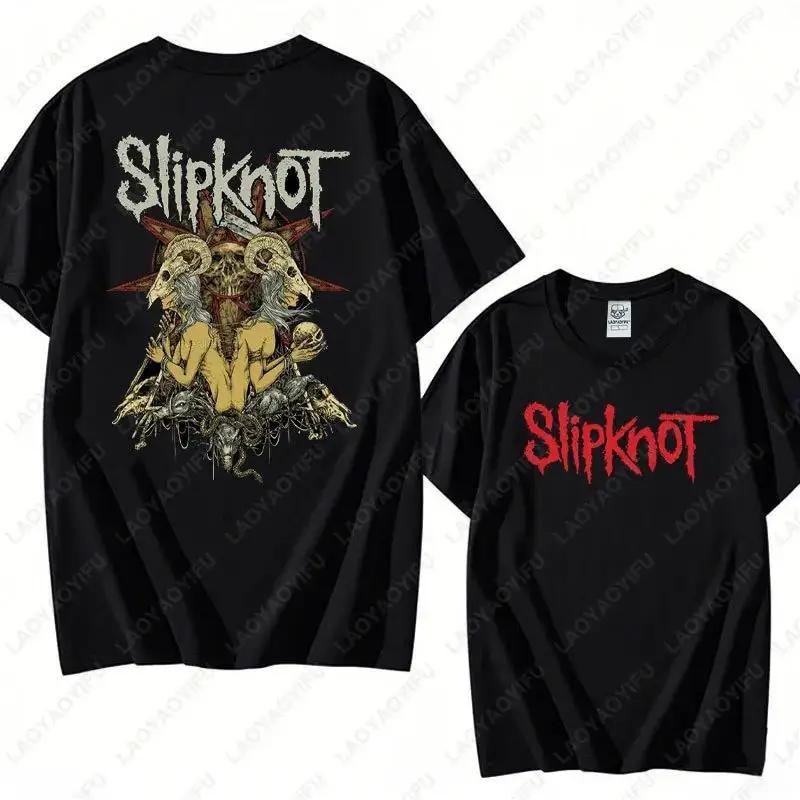 T-shirt vintage S-Slipknots Prepare for Hell Tour en coton noir, groupe de rock Heavy Metal, pour ho