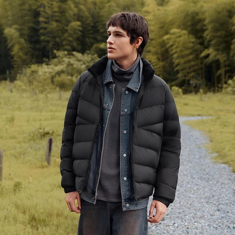 Semir doudoune hommes trois vêtements d'extérieur résistants léger mince doublure col montant haut 2