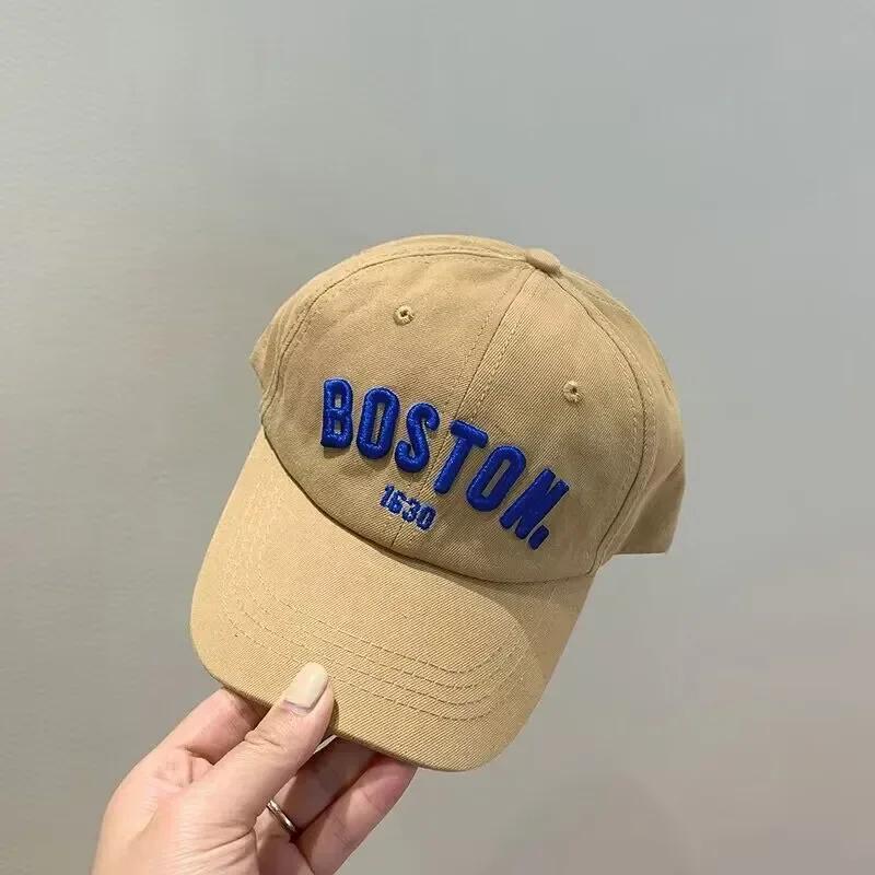 Casquette de Baseball avec lettres solides pour enfants, chapeau de soleil brodé pour filles et garç