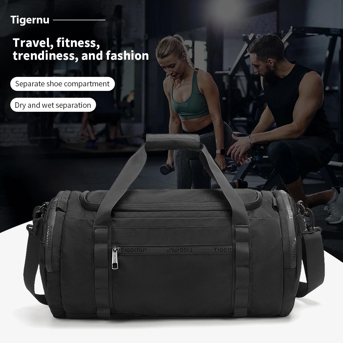 Tigernu sacs de voyage pour hommes sac de sport sac de Fitness étanche hommes sac Portable en plein