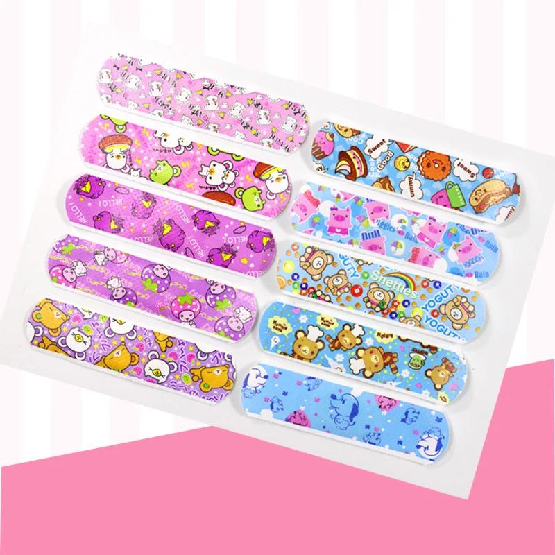 Patch médical de dessin animé mignon, 120 pièces, Bandages adhésifs imperméables pour plaies, anti-p