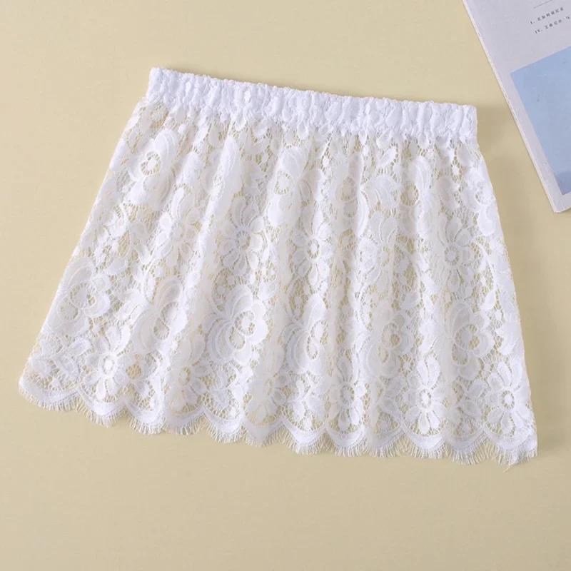 Extension de chemise en dentelle florale pour femmes, cils réglables, couches, Faux ourlet supérieur