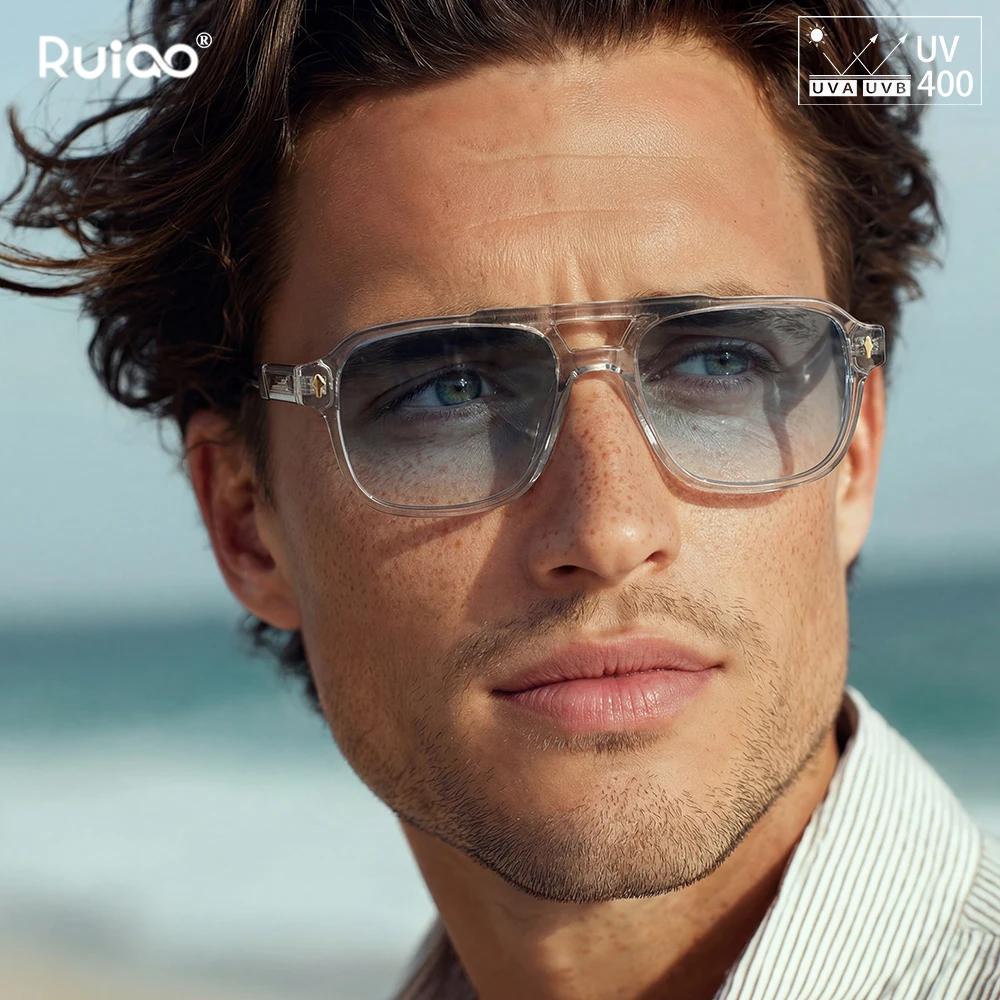 Lunettes de soleil rétro 2026 à monture transparente pour hommes et femmes, marque de luxe, protecti