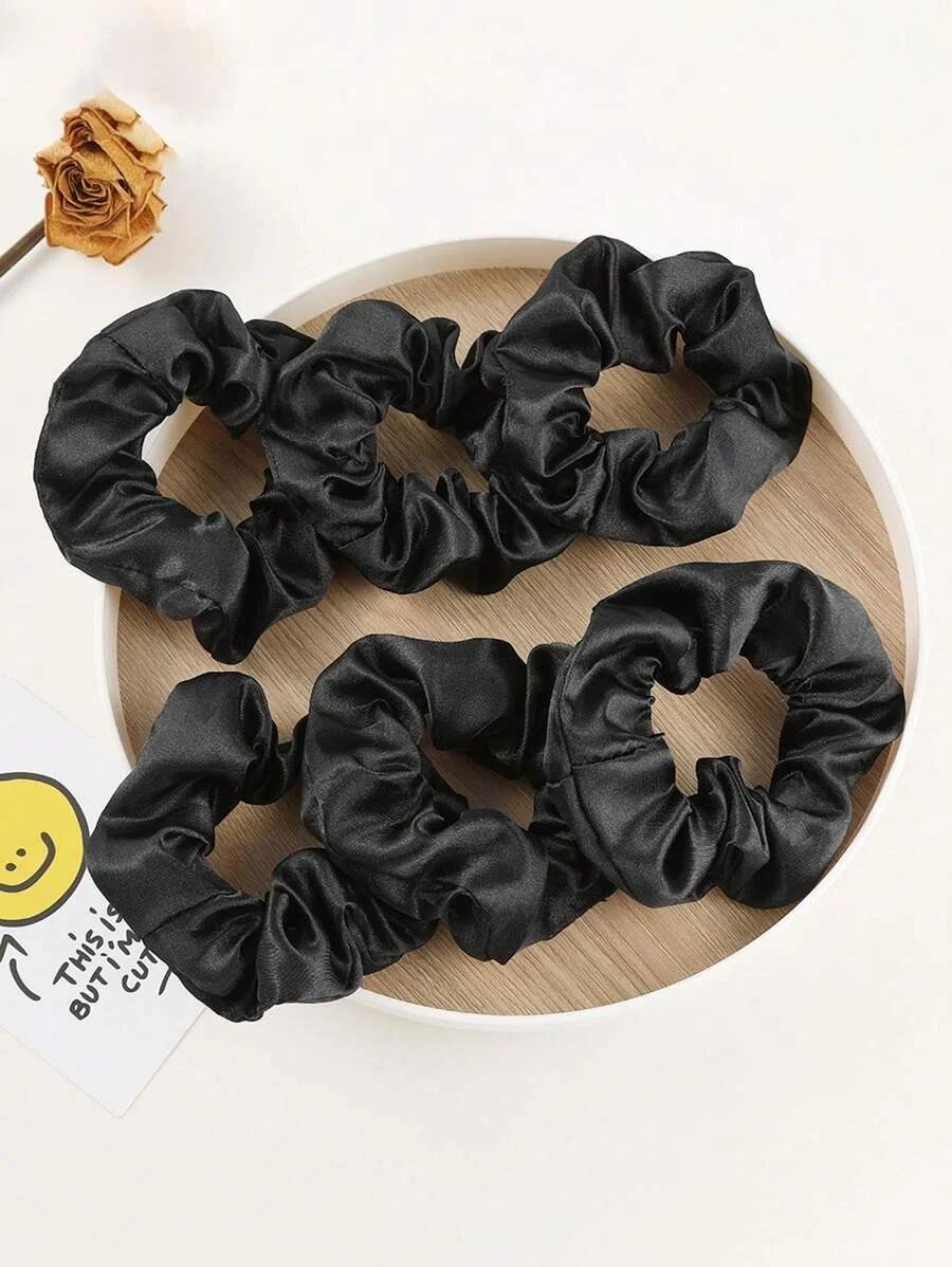6 pièces chouchous en Satin bandes de cheveux élastiques attaches de cheveux en Satin/velours chouch