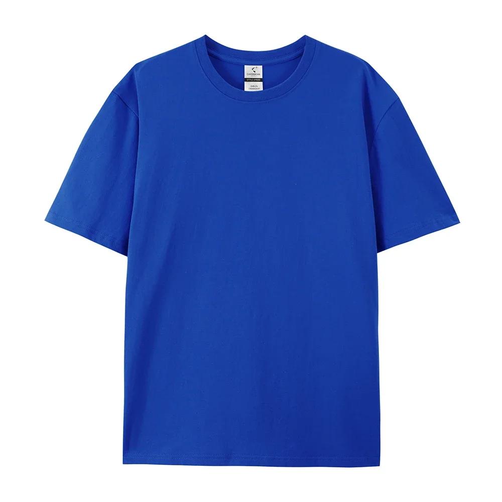 LOGO gratuit femmes et hommes Image personnalisée t-shirts 100% coton 220g gsm décontracté à manches