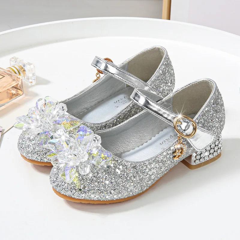 Chaussures pour enfants à fleurs plage princesse fille chaussures pour enfants paillettes chaussures