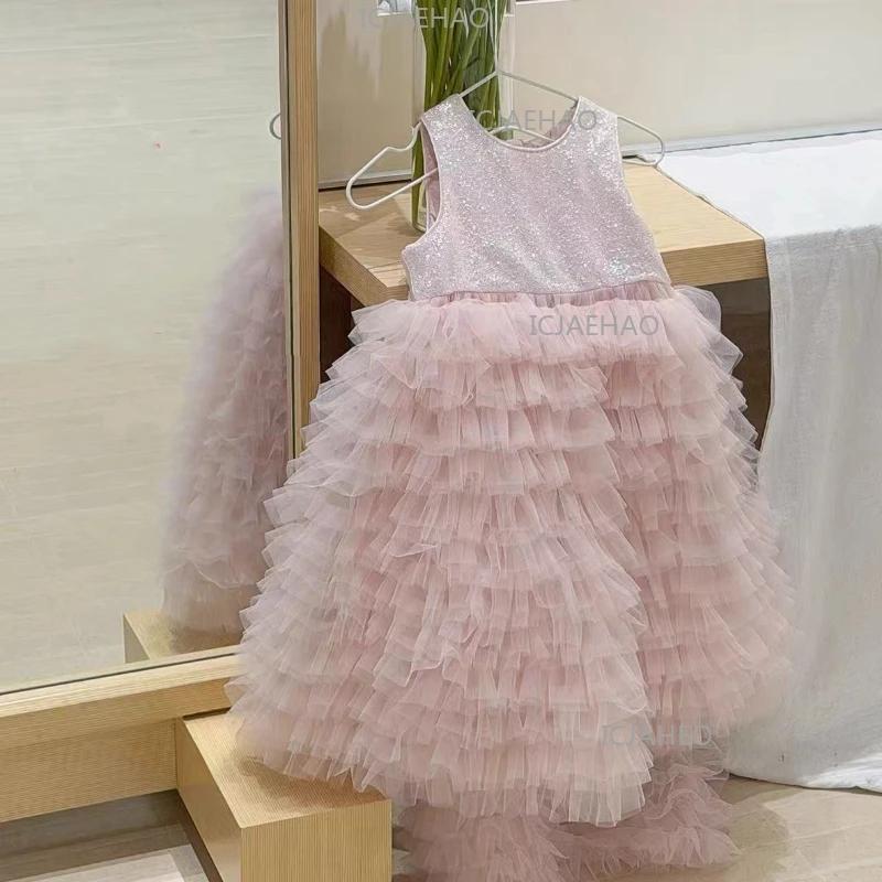 Nouvelle Robe de Cérémonie pour Filles 2026 – Robe de Princesse pour Enfants, Tenue de Performance a