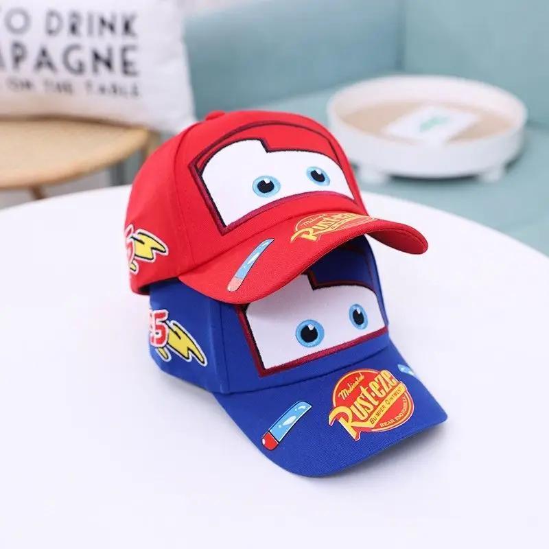 Lightning McQueen printemps, automne et été chapeau pour enfants voitures de dessin animé chapeau à