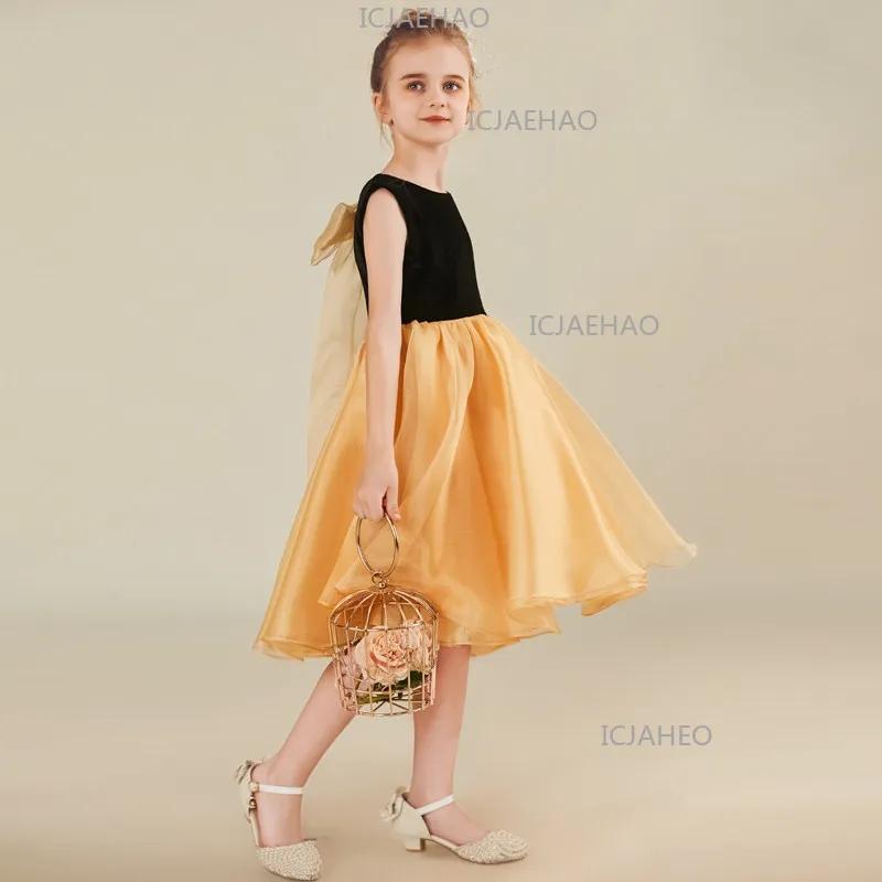 Robe de Soirée pour Filles 2026 : Robe de Cérémonie pour Violon, Piano, Mariage, Demoiselle d'honneu