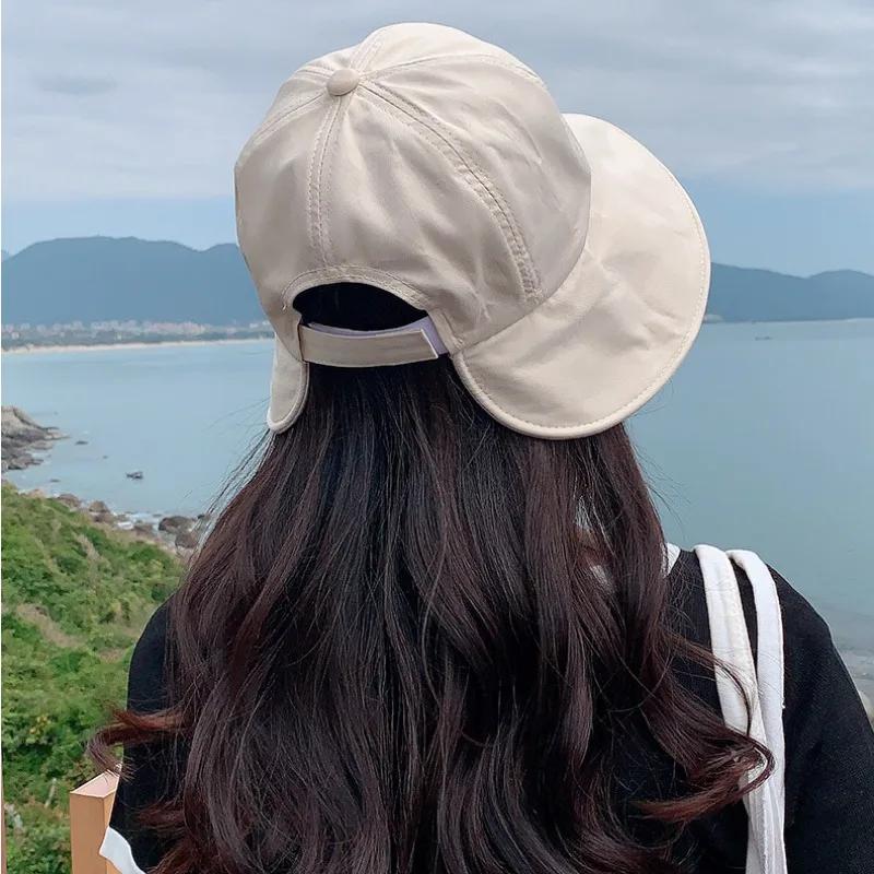 Chapeau de pêcheur pare-soleil en forme de dôme pour femmes, version coréenne, chapeau d'été en Velc