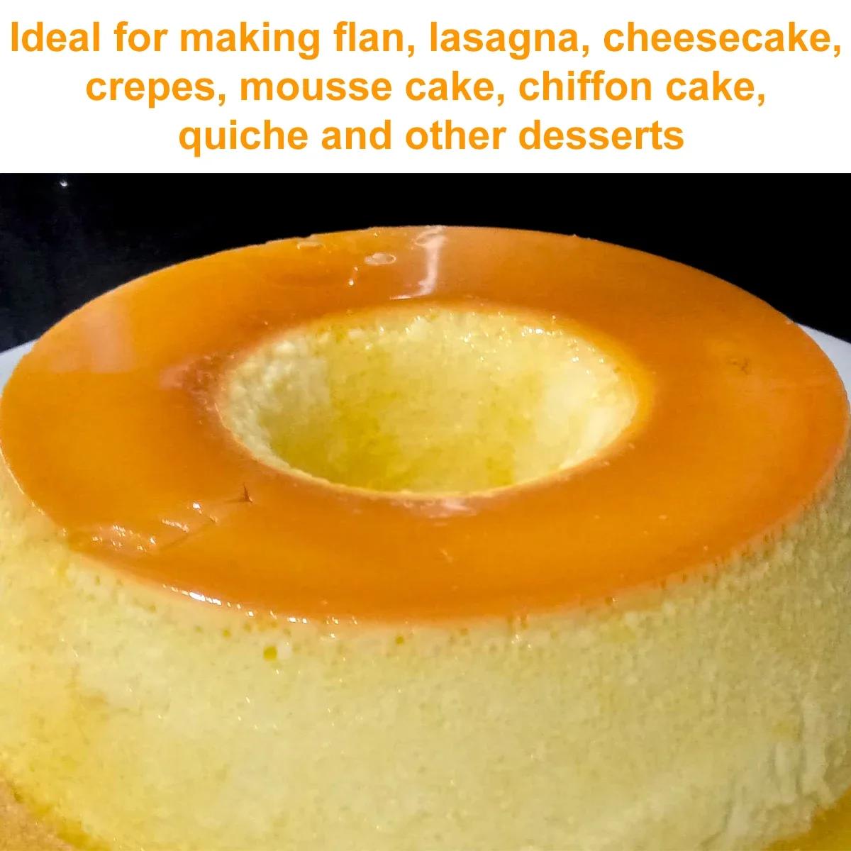 Ensemble de moules à gâteau ronds en acier inoxydable, moule à flan, moule à gâteau au fromage pour