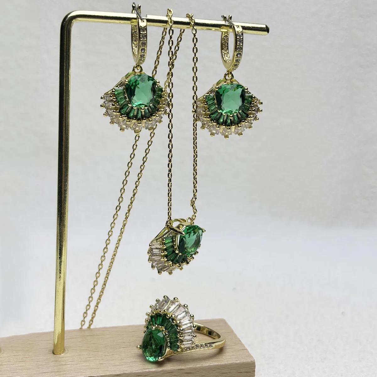 Nouvelle Tendance 2026 : Parures de Luxe en Cristal – Pendentif Cœur Rose et Coquillage Vert, Collie