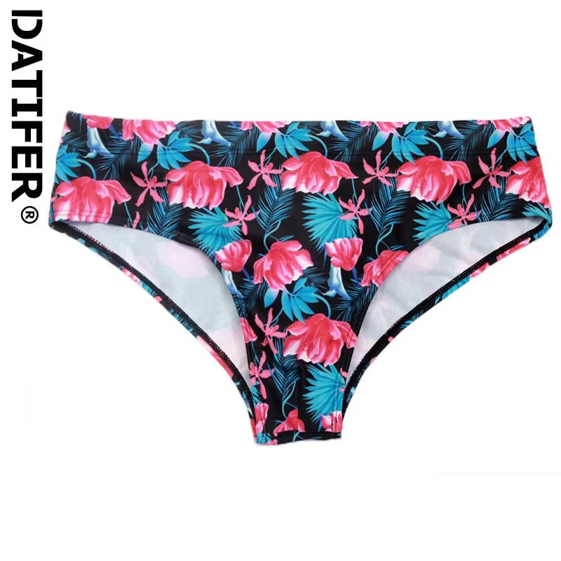 Short de bain homme Datifer 2026 été avec coussinets amovibles, imprimé, coupe basse, sexy, bikini,