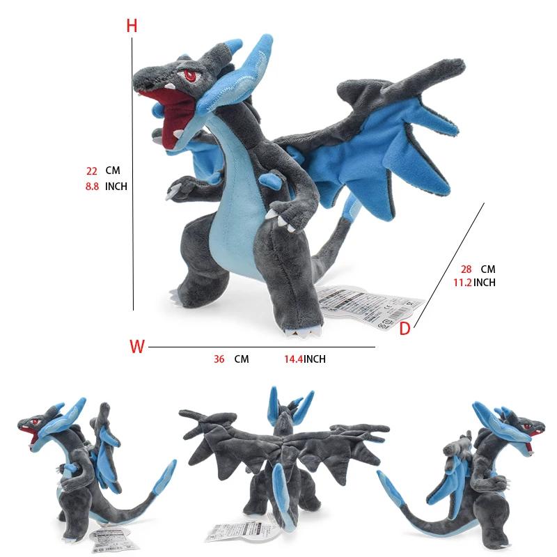 Mega Charizard X jouets en peluche Mega Charizard Evolution poupée animaux en peluche doux jouets ca