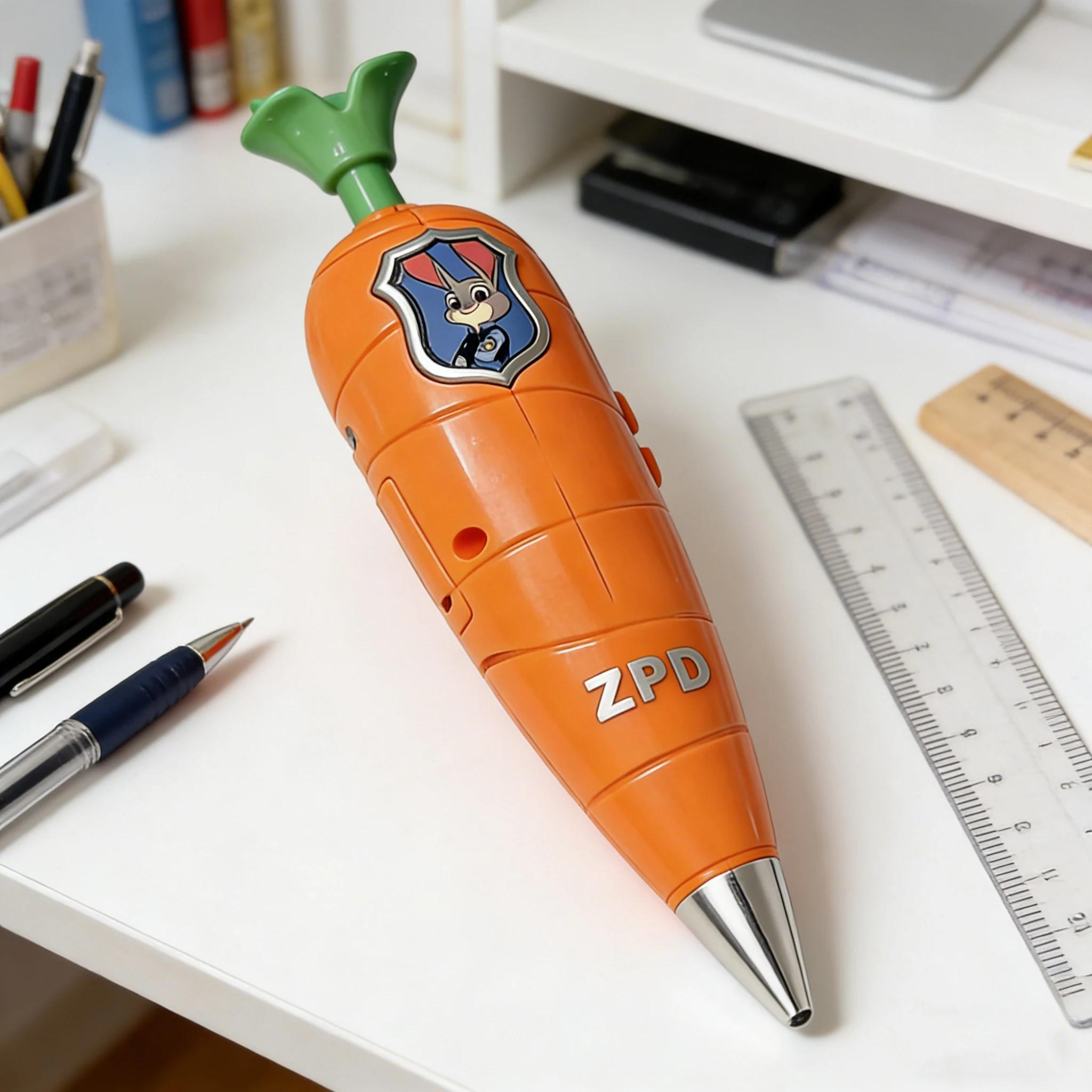 Stylo enregistreur Zootopia 2 Carrot | Style Judy & Nick pour enfants | Mini enregistreur des an