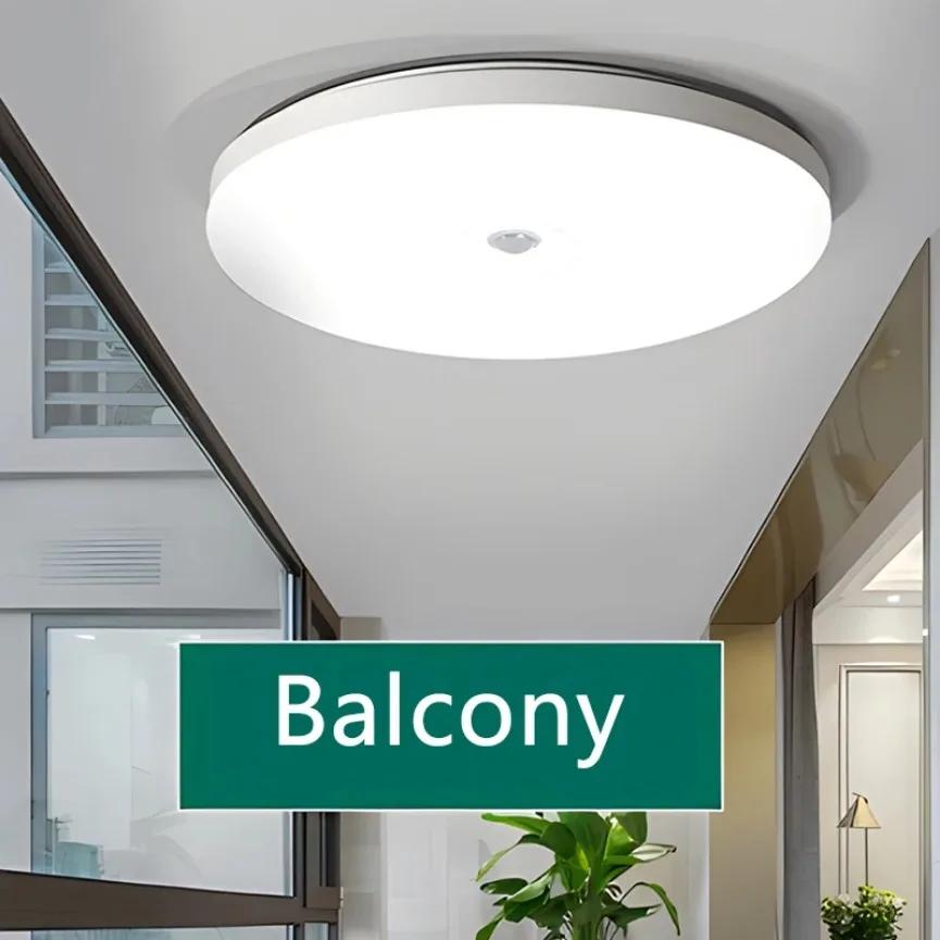 Détecteur de mouvement LED plafonnier humain infrarouge détection lumière porche couloir escalier ba