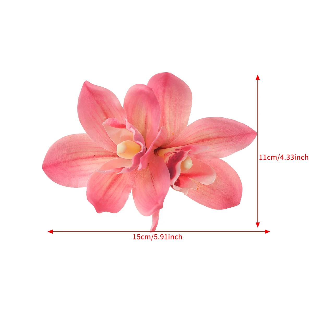 Pinces à cheveux à fleurs d'orchidées, petite épingle à cheveux bohème, Barrette de mariée, fleur de