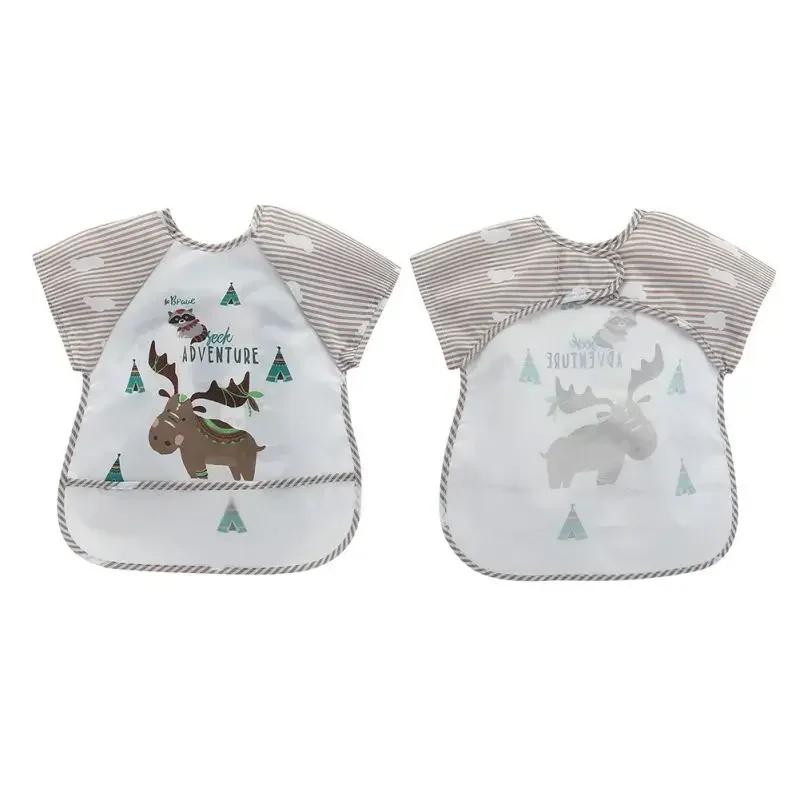 Vêtements de rot imperméables pour garçons et filles de 0 à 3 ans, Smock d'alimentation, tablier d'a