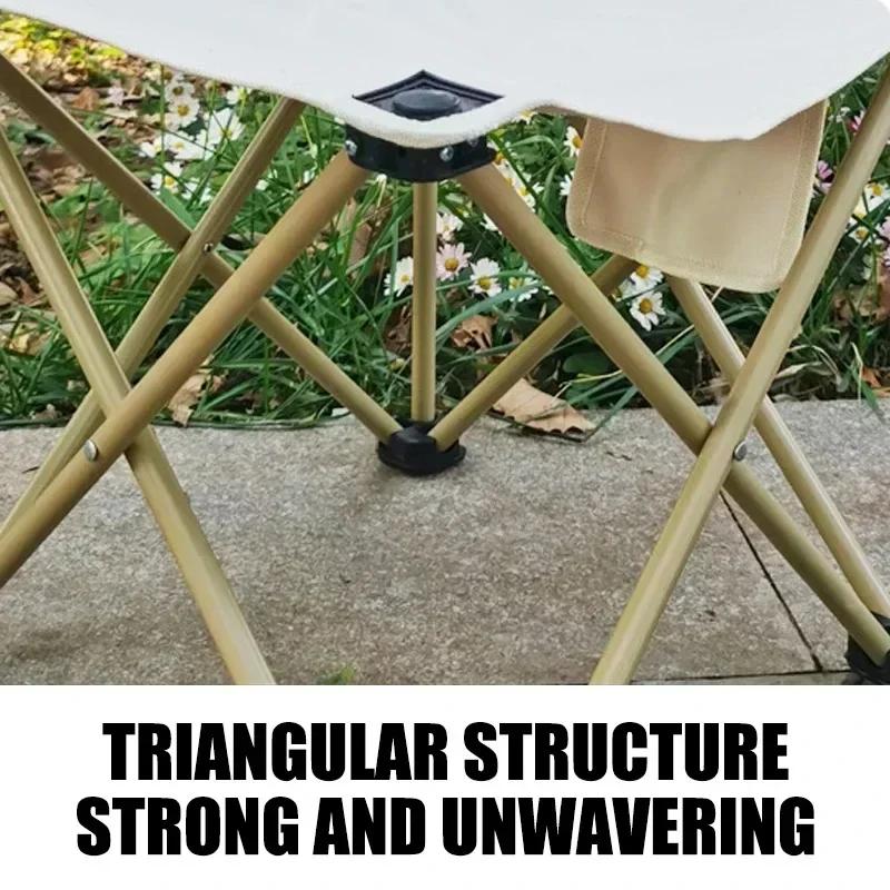 Chaise Pliante Portable d'Extérieur avec Sac de Rangement, Légère, Confortable, Équipement de Campin