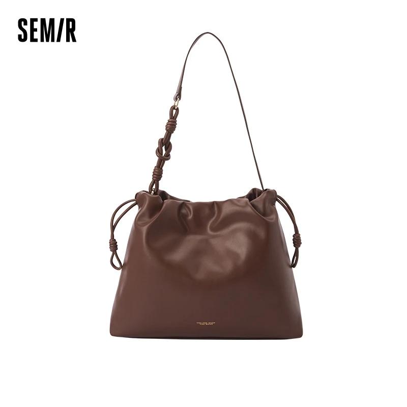 SEMIR-Sac à Main Rétro pour Femme, Fourre-Tout Français, Fouet Paresseux, Initié, Grande Capacité, P
