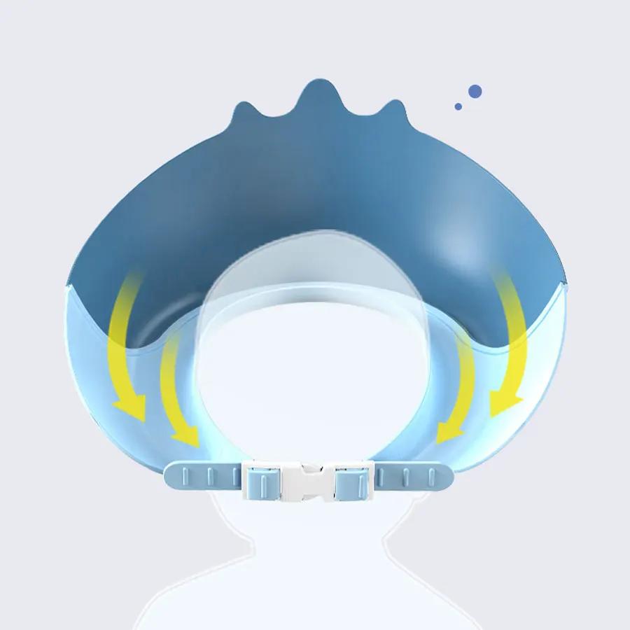 Bonnet de douche imperméable pour enfants, doux et réglable, protection de sécurité pour enfants, bo
