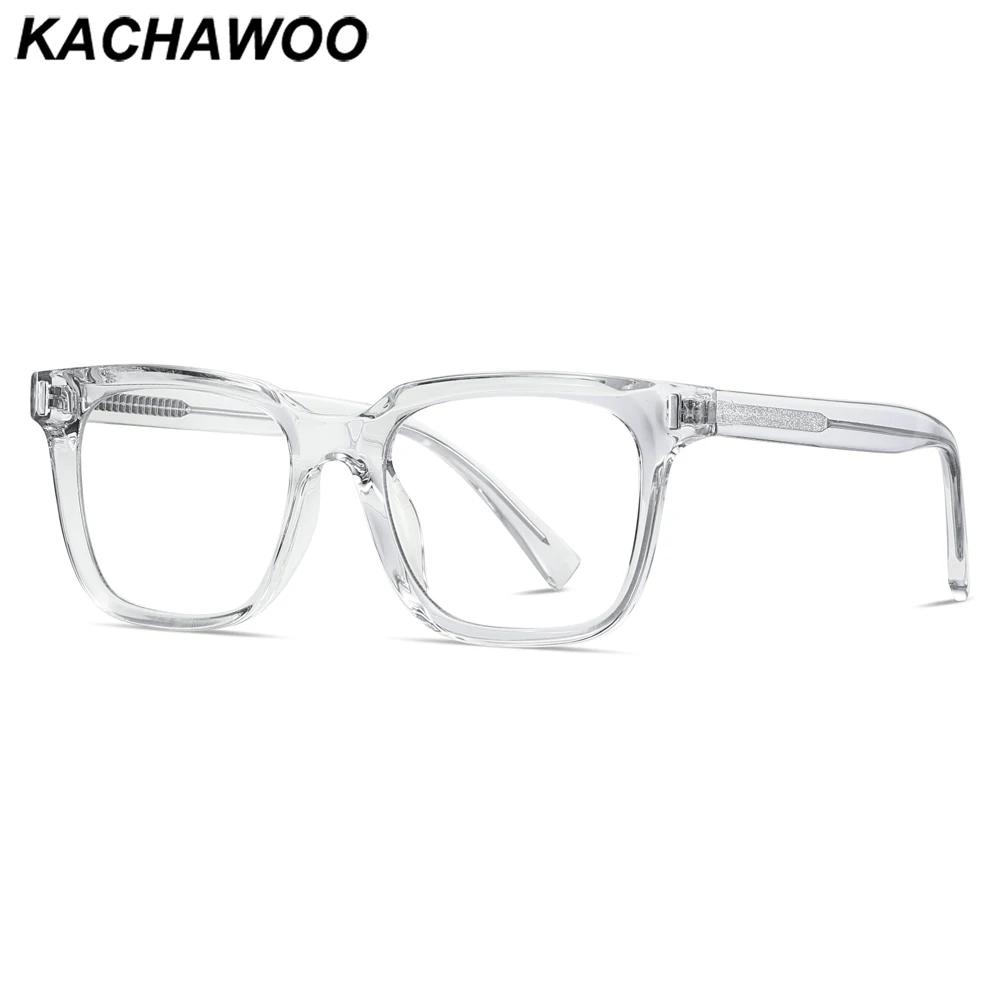 Kachawoo anti lumière bleue lunettes TR90 acétate hommes lunettes carrées cadre pour femmes tendance