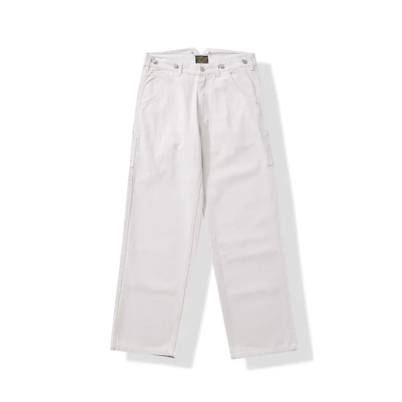 Pantalon de travail en toile haute densité YKK avec fermeture éclair, Legging large, pantalon Ami Ka