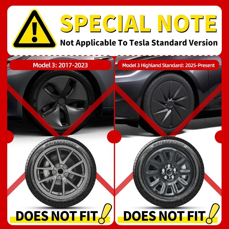 Conception de couverture de roue pour Tesla modèle 3 Highland 2023 – 2026, 4 pièces, enjoliveurs dro