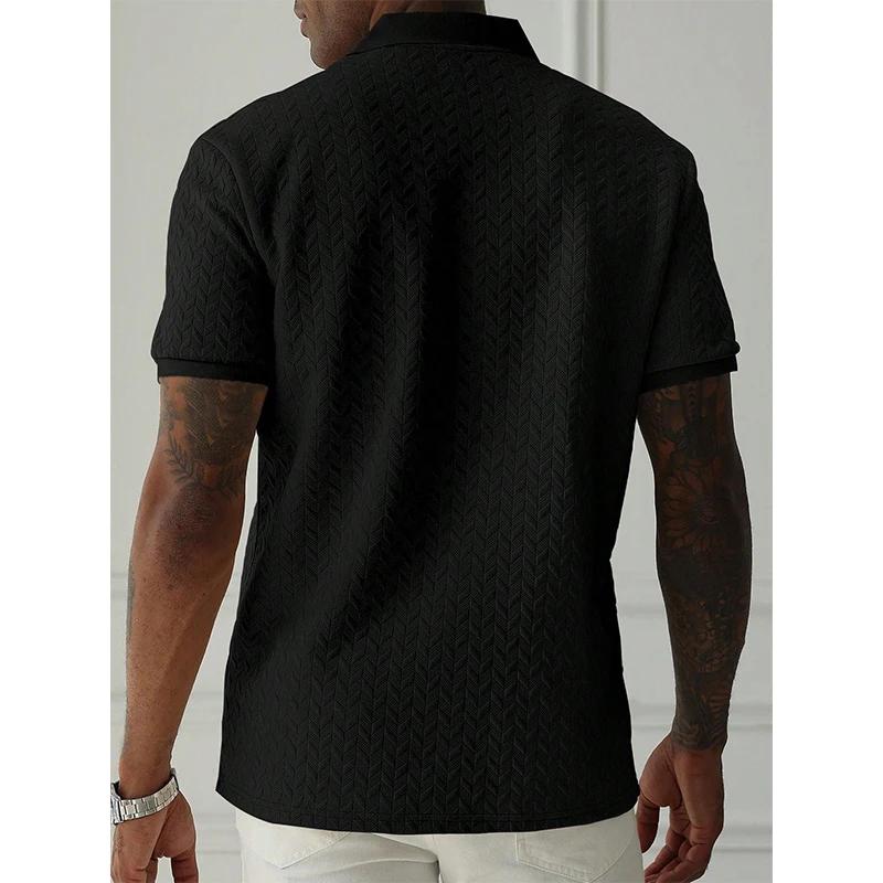 Polo d'été à manches courtes pour hommes, Streetwear, hauts de couleur unie, marque respirante