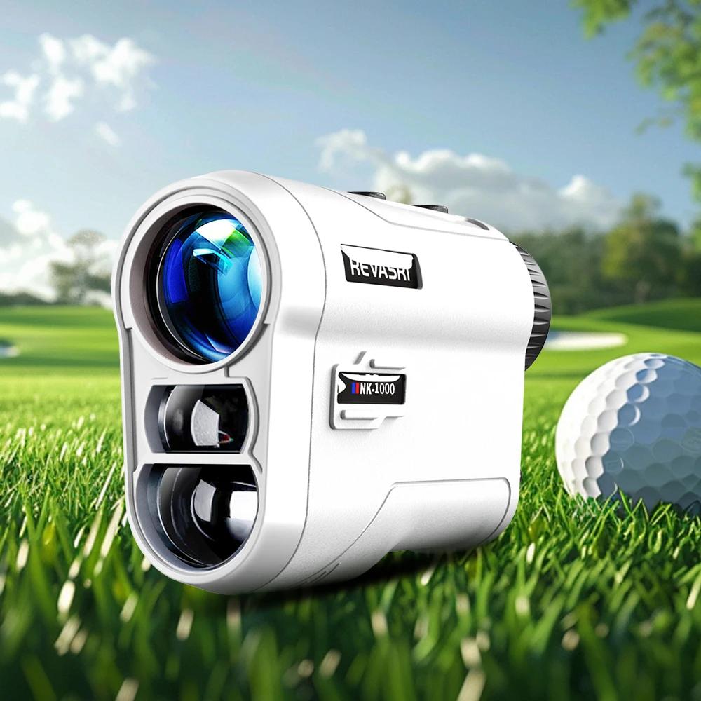 Télémètre laser de golf REVASRI rechargeable 600M/1000M avec grossissement 6X, télescope monoculaire