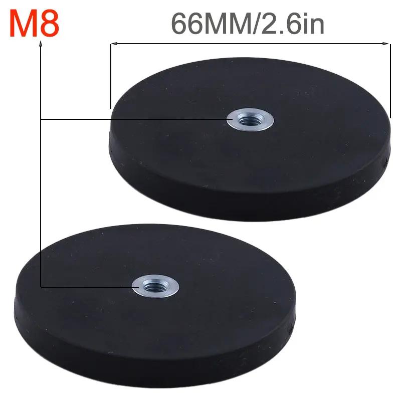 10 pièces 66MM M8 boulon Base magnétique support de montage pince LED support de barre lumineuse de