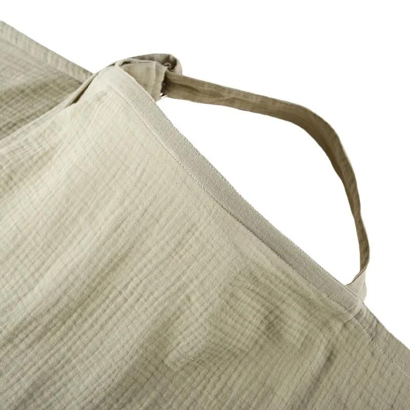 Couverture d'allaitement respirante pour bébé, couverture d'allaitement en mousseline de coton, tabl