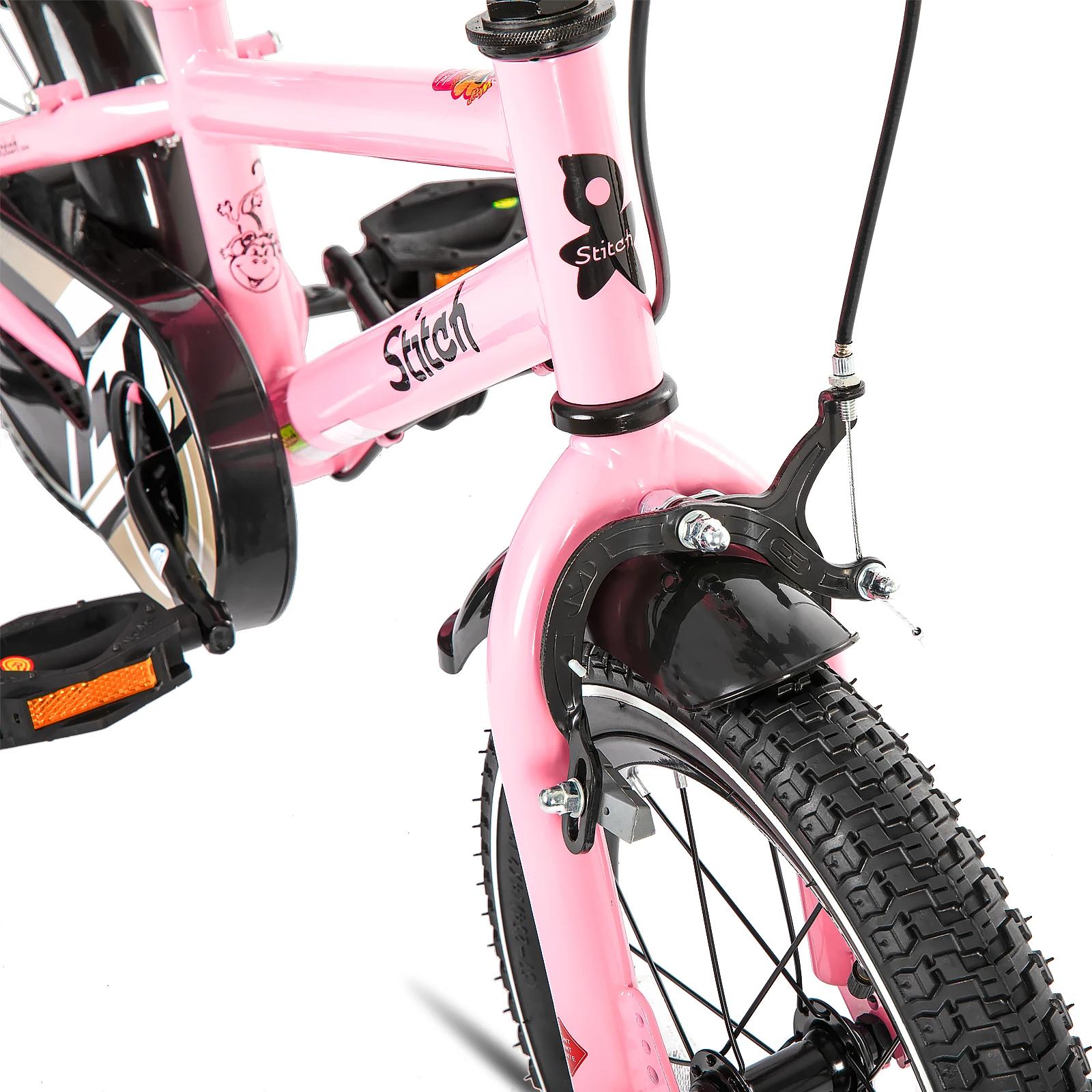 STITCH Kinderfahrrad Dokument 3-9 Jahre Mädchen & Jungen, 14/16/18 Zoll Kinderfahrrad mit Stabilisat