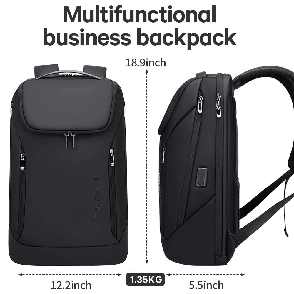 BANGE affaires sacs à dos ordinateur portable 15.6 pouces multifonctionnel étanche grande capacité t