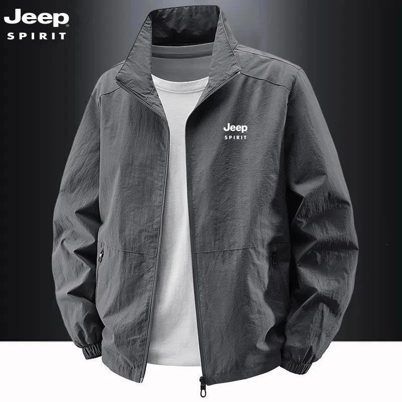 Veste à col montant JEEP Spirit, vêtements de travail décontractés pour le printemps et l'automne, t