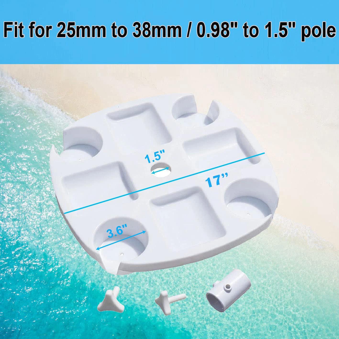 CYBeach-Parapluie escalade avec 4 porte-gobelets et 4 grilles de collation, adapté aux plages, terra