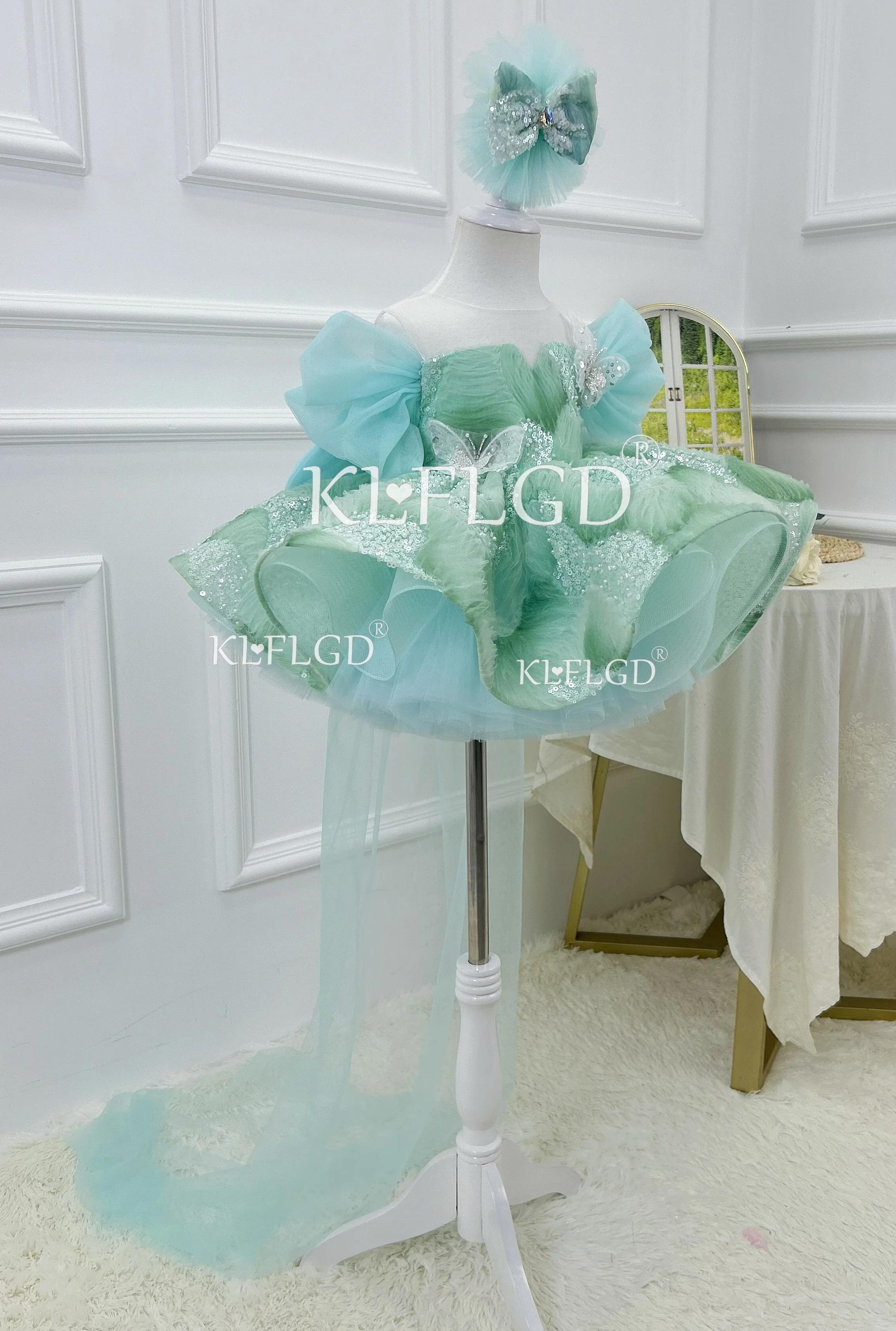 KLGFLD nouvelle magnifique robe de cocktail haut de gamme élégante fille hôte parole traînant robe f