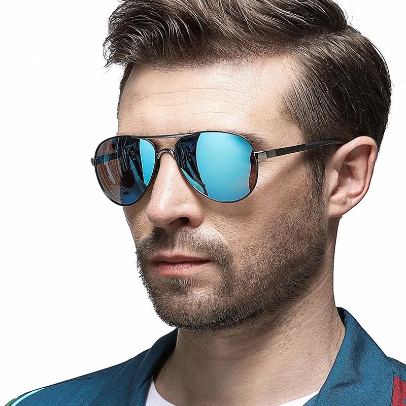 AOWEAR – lunettes de soleil d'aviation pour hommes et femmes, polarisées, miroir, vintage, HD, pour