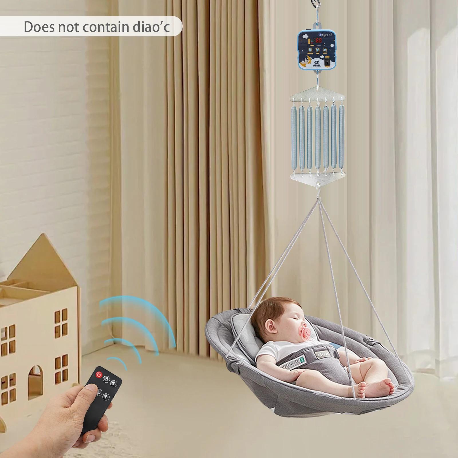 Balançoire Électrique pour Bébé, Portance Universelle 19kg, Bras Anti-Vibrations, Suspendue, Sûre, a