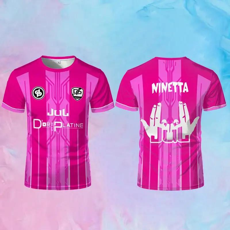 Toto Ninetta Maillot Jul Jersey Rapper français Co-branded Juldtp Chemise de football respirante Gar