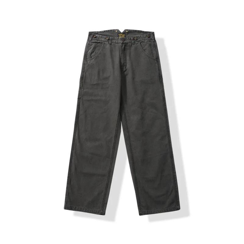 Pantalon de travail en toile haute densité YKK avec fermeture éclair, Legging large, pantalon Ami Ka