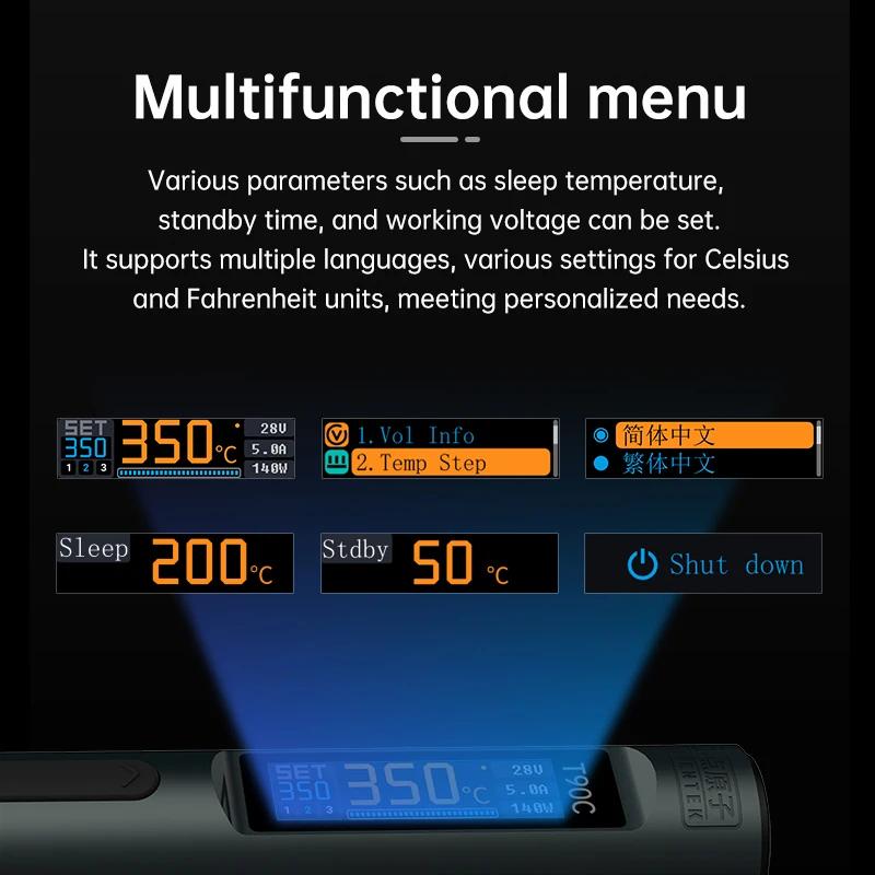 ALIENTEK T90 fer à souder intelligent PD 3.1140W affichage numérique Portable 80-450 ℃ Kit d'outil