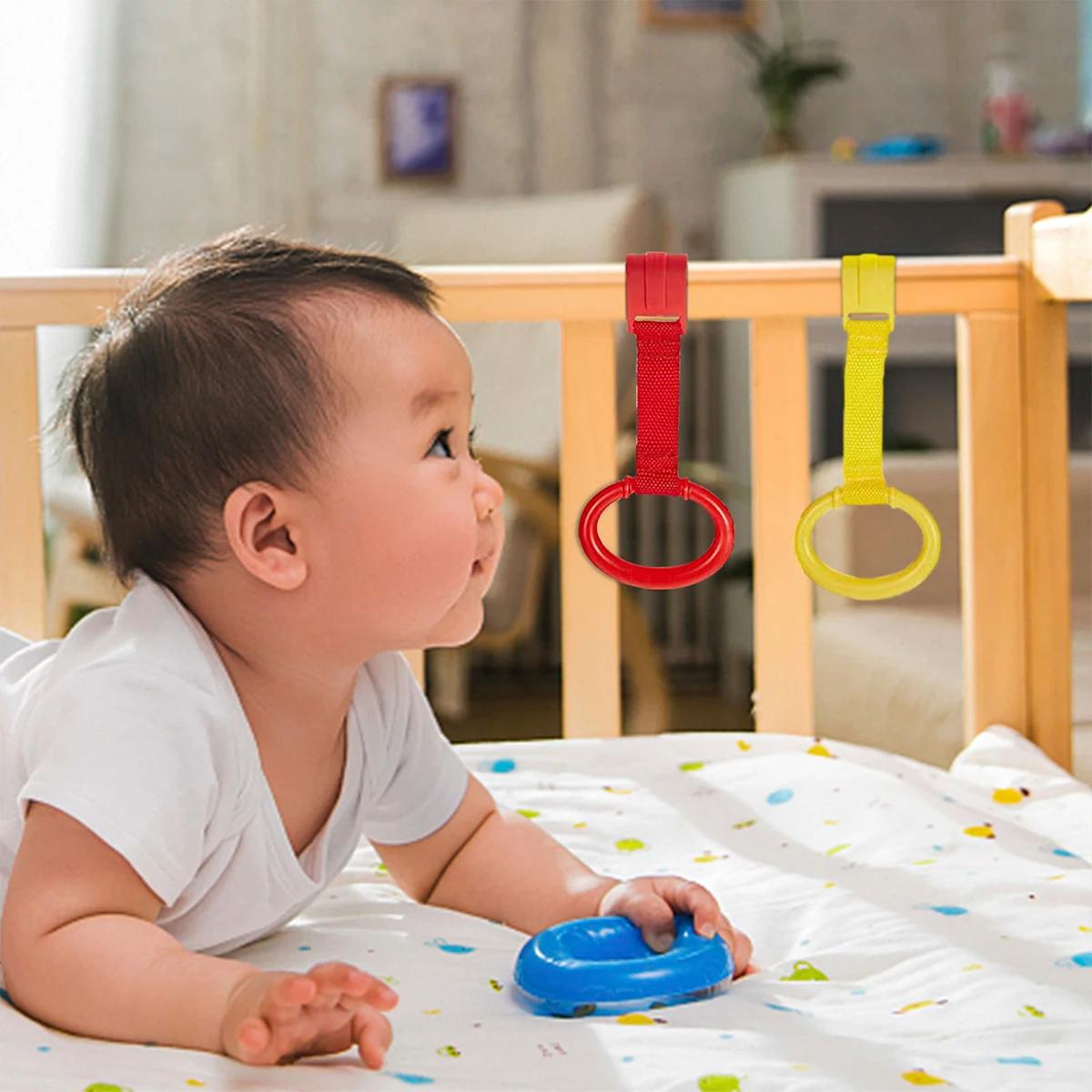 Anneaux de lit de bébé debout, exercices de marche pour bébé, assistant de lit, anneaux de confronta