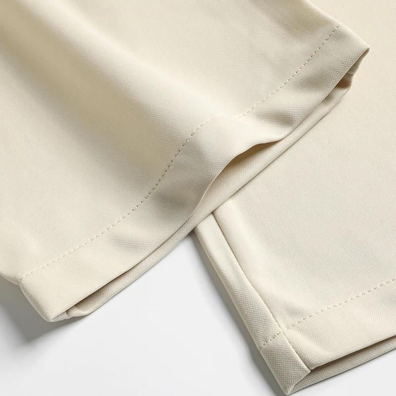 Pantalon d'été pour hommes, fin, droit, extensible, décontracté, sans Trace, sans repassage, tissu s