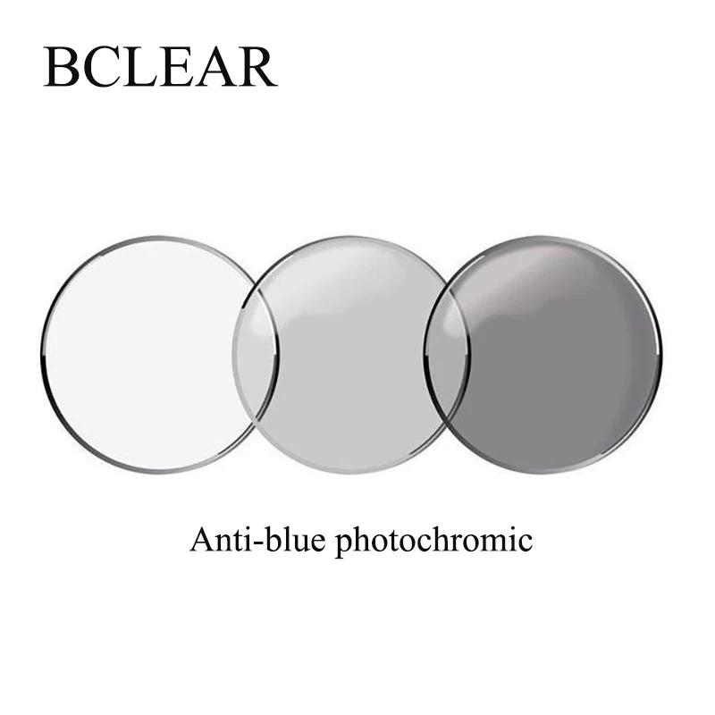1.56 Asp index Prescription Anti-bleu ordinateur téléphone lentilles solaires photochromiques camélé