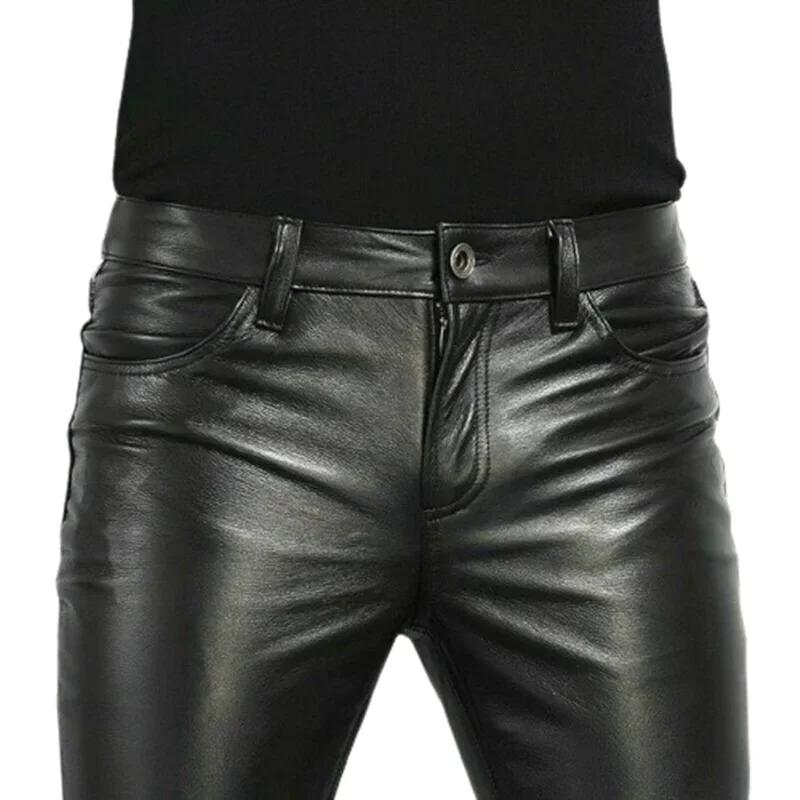 Choix pantalons en cuir PU hommes mode Rock Style boîte de nuit pantalons de danse hommes Faux cuir